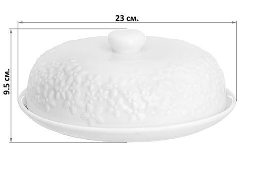 Блинница 23*23*9,5 см "Цветочки"