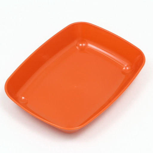 Туалет для кошек, 33.5×25×6 см, округлый, без сетки, пластик