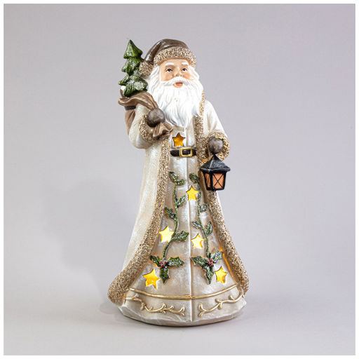 СТАТУЭТКА ДЕД МОРОЗ С LED-ПОДСВЕТКОЙ 17,5Х14,5Х33,5 СМ - Lefard фото 4