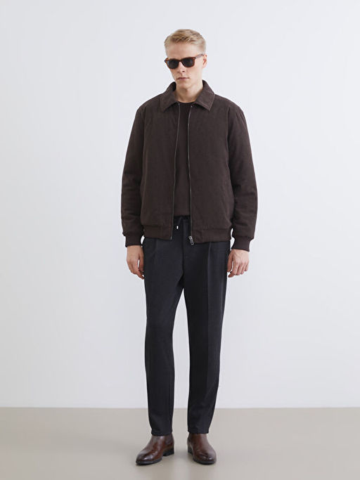 Standart Kal?p Kadife Erkek Mont