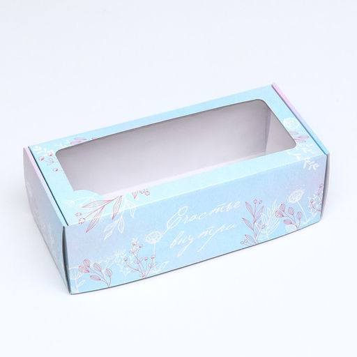 Цена за 5 шт. Коробка самосборная, с окном, Цветочные кружева 16 х 35 х 12 см - UPAK LAND фото 2