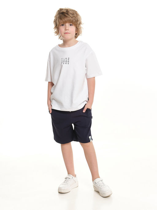 Шорты свободного кроя для мальчиков подростков 22-7638 черный - Mini maxi фото 15