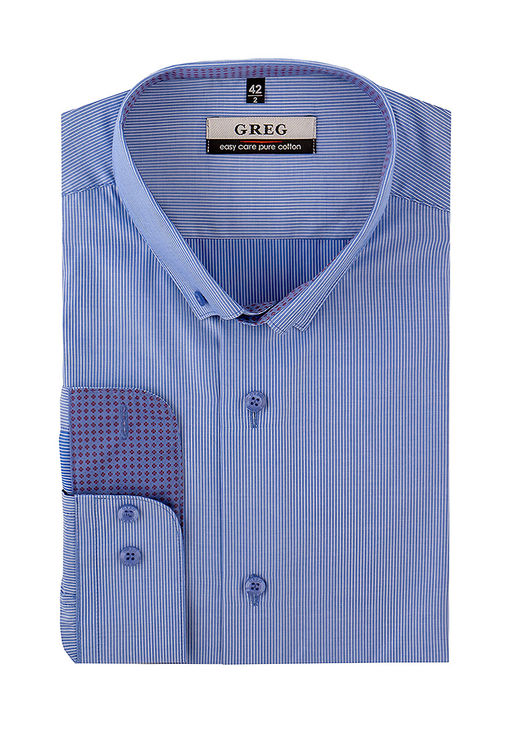 Сорочка мужская длинный рукав GREG 211/131/7306/Z/b/1_GB  фото 2