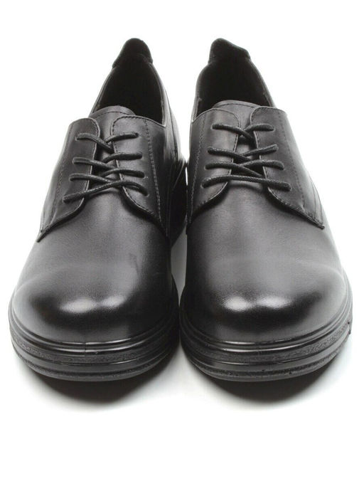 03-5066 BLACK Полуботинки женские (натуральная кожа)