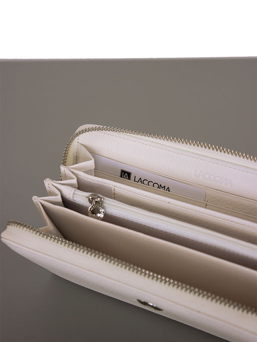 LACCOMA кошелек LA-1073-белый натуральная кожа  фото 5