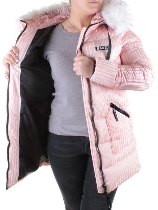 2032 PINK Куртка зимняя облегченная женская Yixiangyuan - Fashion фото 8