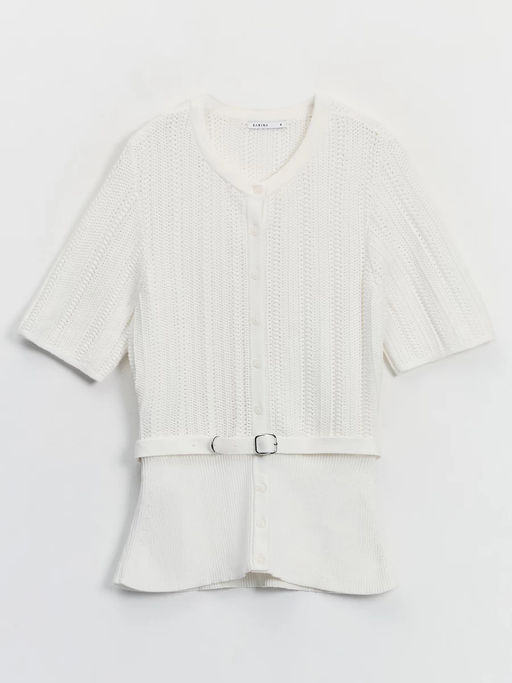 Приталенный кардиган с поясом / Zarina