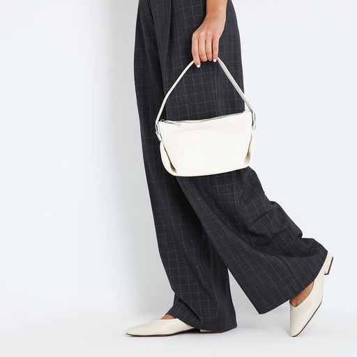 Сумка-багет на молнии, цвет белый - Simaland фото 3