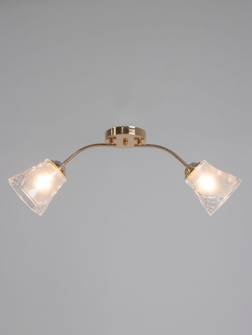 Люстра 12276/2FGD, 2×40 Вт, E27, 60×18×23 см, золото