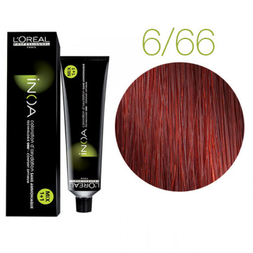INOA 6.66 темный блонд красный, 60 мл - Loreal professionnel фото 2