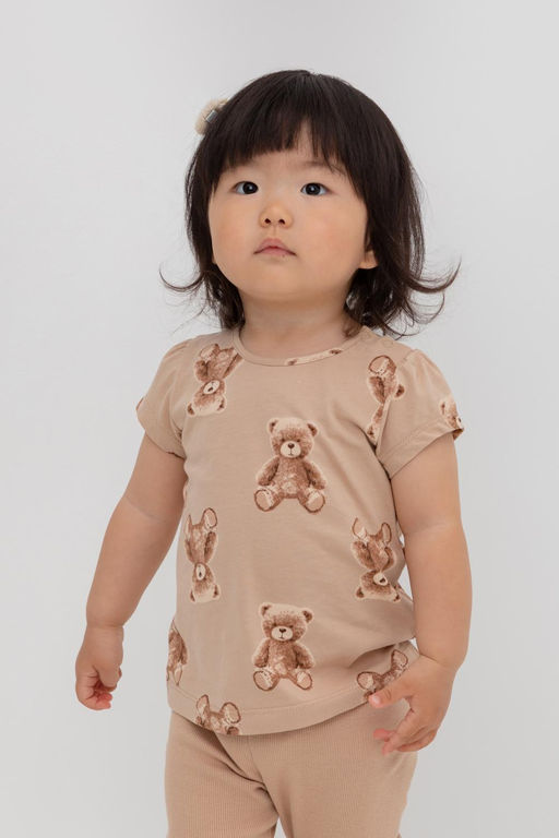 Crockid _ КР 302200/нежный бежевый,милые мишки к413 фуфайка д/дев яс