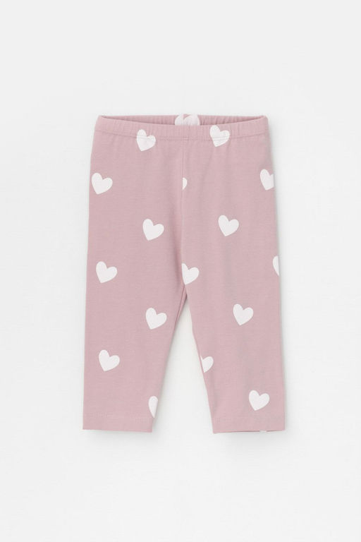 КР 4036/розово-сиреневый,сердечки шорты (велосипедки) для дев