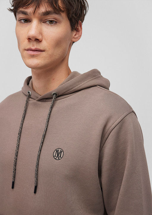 Mavi Logo Nak?sl? Kapusonlu Kahverengi Sweatshirt  фото 5