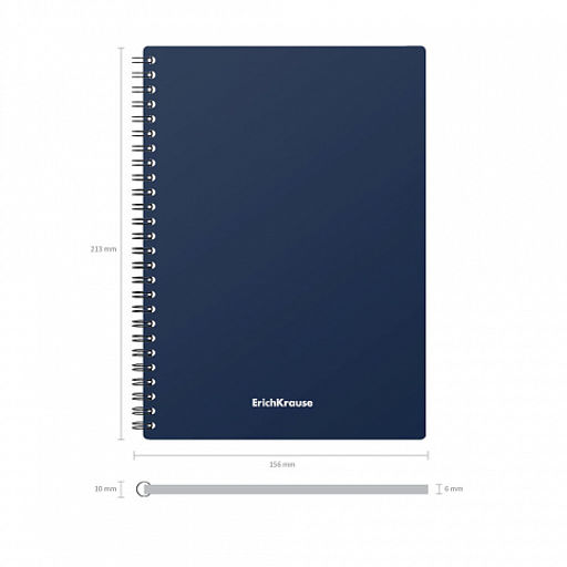 Цена за 60 шт. Тетрадь общая с пластиковой обложкой на спирали ErichKrause Classic, ассорти, А5, 60 листов, клетка  фото 36