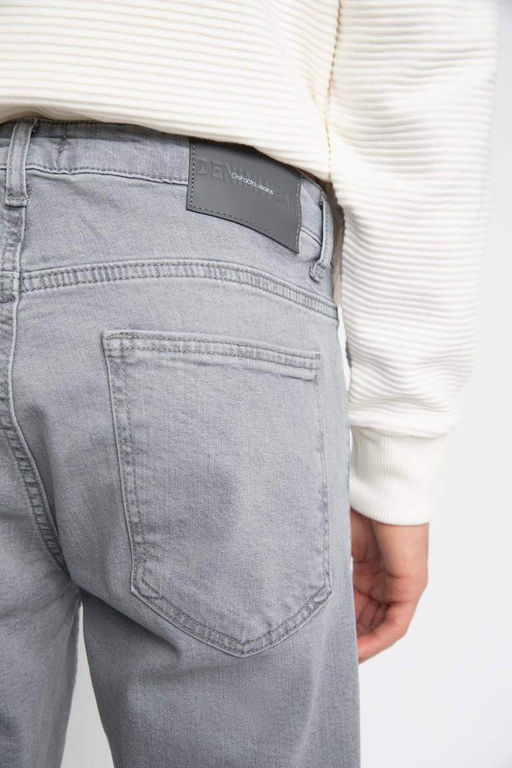 Pedro Slim Fit Джинсовые брюки узкого кроя с нормальной талией и узкими штанинами - Defacto фото 6