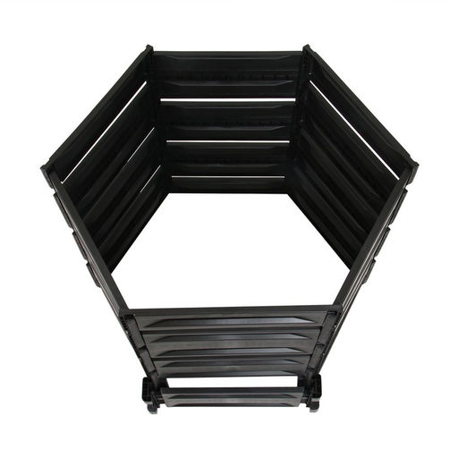 Компостер пластиковый, 800 л, 125 × 105 × 84 см, чёрный