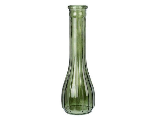 Декоративная ваза АРМЭЛЬ, стекло, зелёная, 22 см, Koopman International
