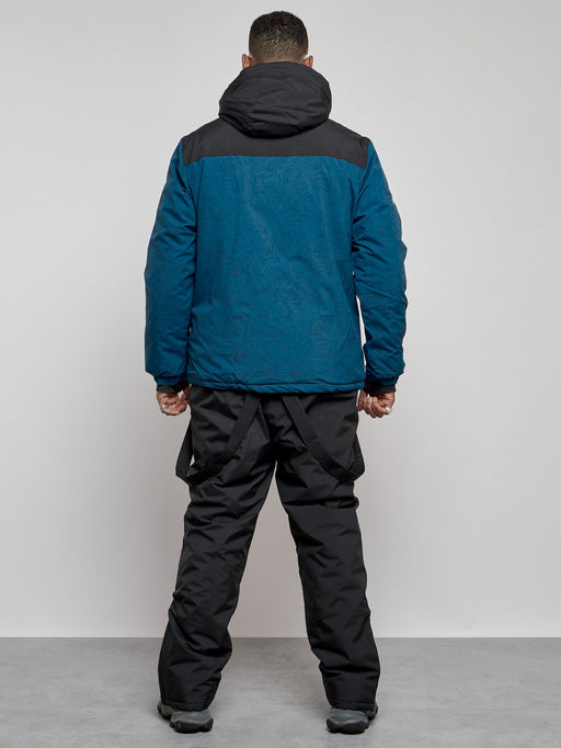 Горнолыжный костюм мужской зимний синего цвета 6321S - Leifensh фото 4