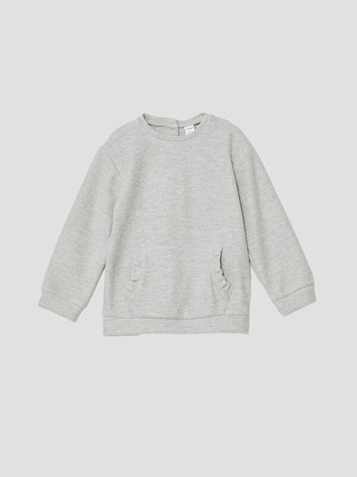 Bisiklet Yaka K?z ?ocuk Sweatshirt