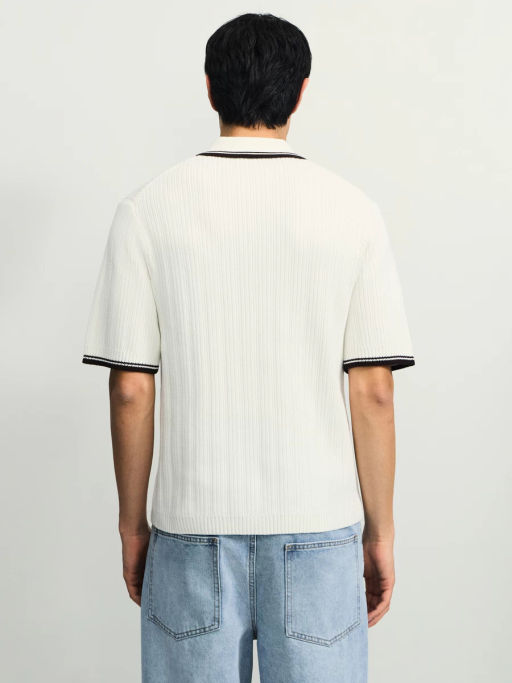 Джемпер поло фактурной вязки / Zarina фото 5