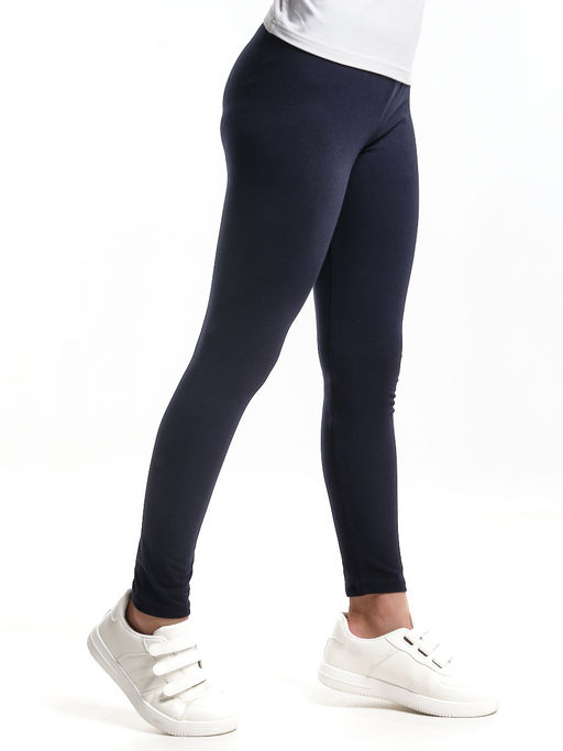 Бриджи лосины однотонные 22-7508 т.синий - Mini maxi фото 3