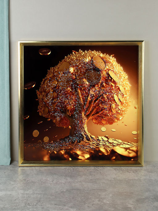 Картина 50х50 Денежное дерево / CX-0288 /уп 24/стразы - Галеонтрейд фото 2