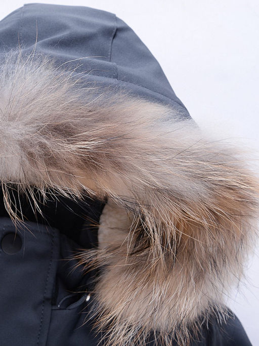 Парка зимняя Valianly подростковая для мальчика серого цвета 9235Sr  фото 11