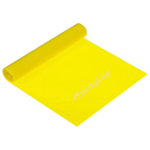 Эспандер ленточный для фитнеса ONLYTOP, 150×15×0.04 см, 10 кг, цвета МИКС