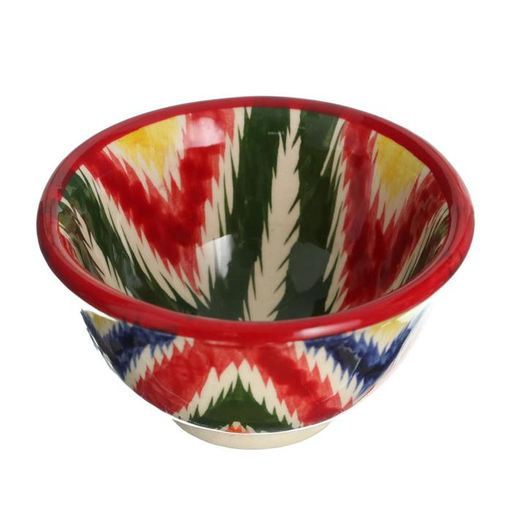 Пиала узбекская Риштанская Керамика «Атлас», 100 мл, d=8.5 см, разноцветная