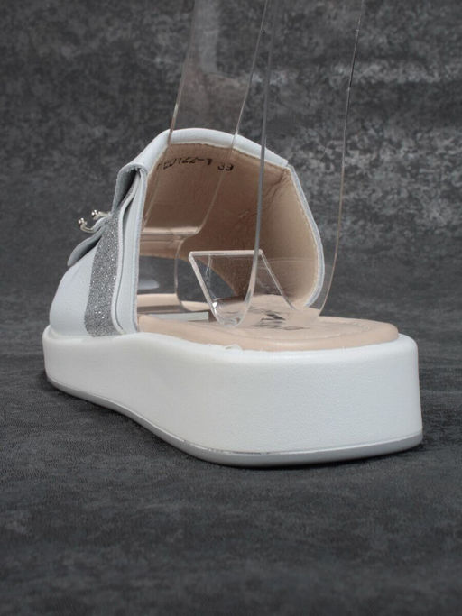08-PED122-1 WHITE Босоножки женские (натуральная кожа)