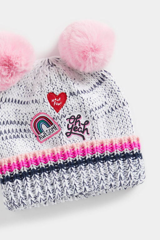 Mothercare / Шапка бинни с люрексом и бейджами  фото 2