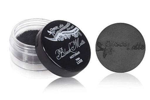 Для макияжа7: Тени минеральные для век тон 1102 Black Matte/матовые, TM ChocoLatte, 3 мл/1,2гр