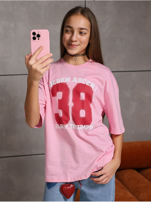 Футболка "Голден" Розовый Девочка