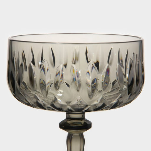 Креманка «Грани», 400 мл, 11×15.5 см, пластик, серая