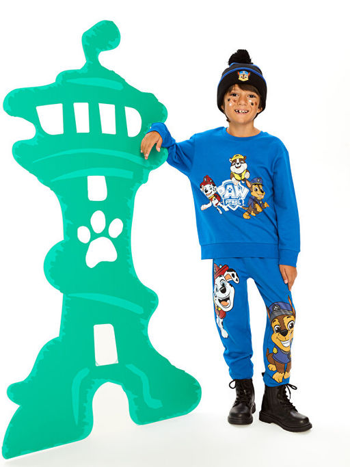 Bisiklet Yaka Paw Patrol Bask?l? Uzun Kollu Erkek ?ocuk Sweatshirt ve E?ofman Alt? - Waikiki фото 3