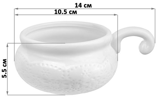 Набор 2 жюльенниц - кокотниц 300 мл 14*10,5*5,5 см Кружево - Elan gallery фото 11