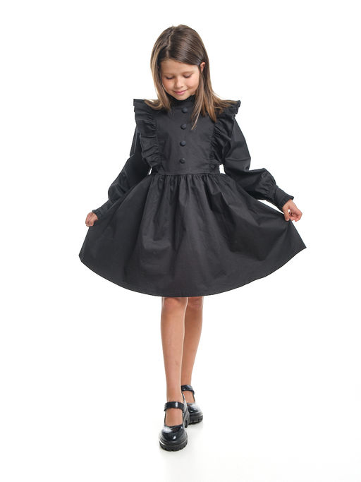 Платье черное нарядное для девочки 33-24251 черный - Mini maxi фото 7