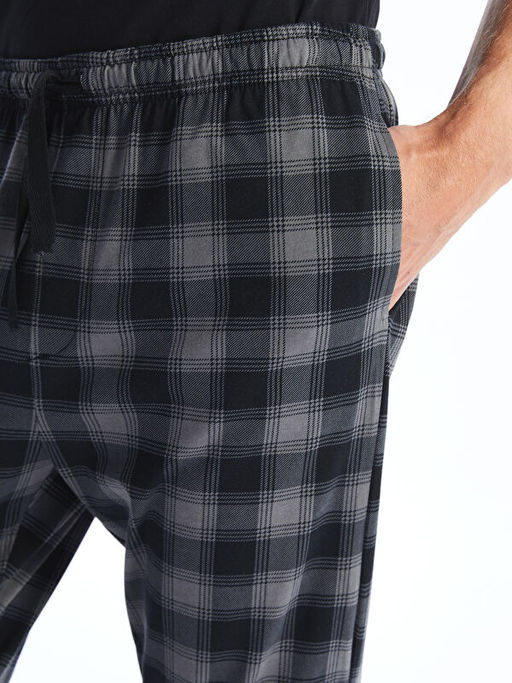 Standart Kal?p Ekose Erkek Pijama Alt