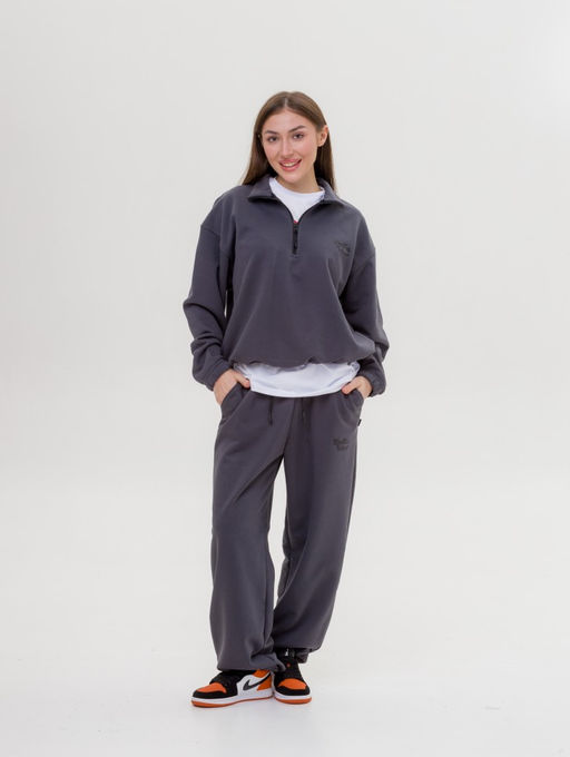 327 Костюм-трансформер с утяжками, графит - Knitka wear фото 11
