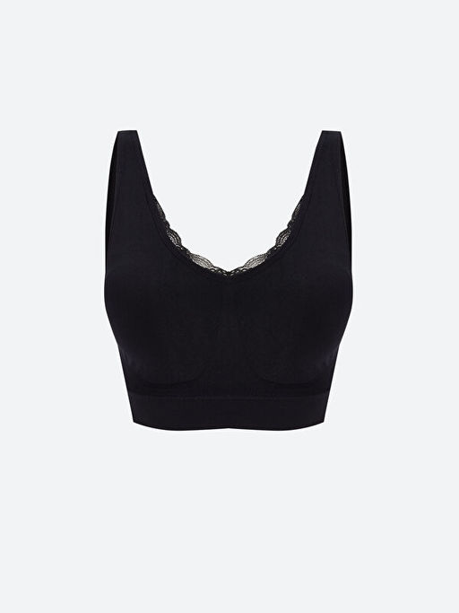 Balensiz Dolgusuz D?z Seamless Sporcu S?tyen