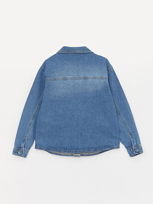 Rahat Kal?p K?z ?ocuk Jean Ceket - Waikiki фото 2