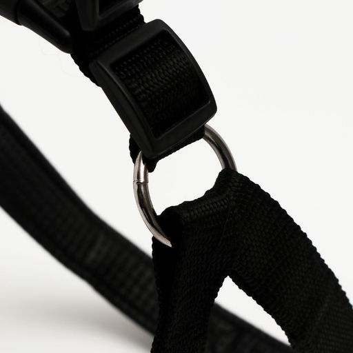 Шлейка Комфорт комбинированная, 2,5 см, ОШ 55-60 см, ОГ 60-65 см, чёрная - Пижон фото 3