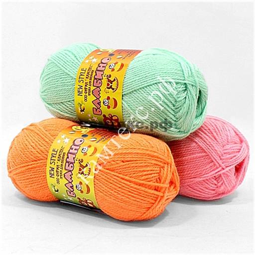 Цена за 10 мотков пряжи Бамбино