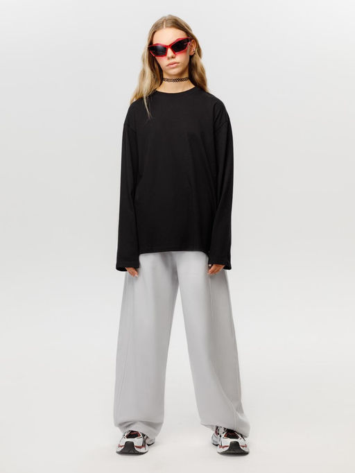 КБ 302925/черный 1413 лонгслив (футболка дл.рукав) дет