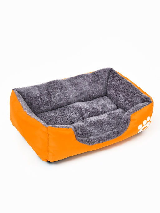 Лежанка-диван для животных, 45 х 30 х 15, желтая, плащевка