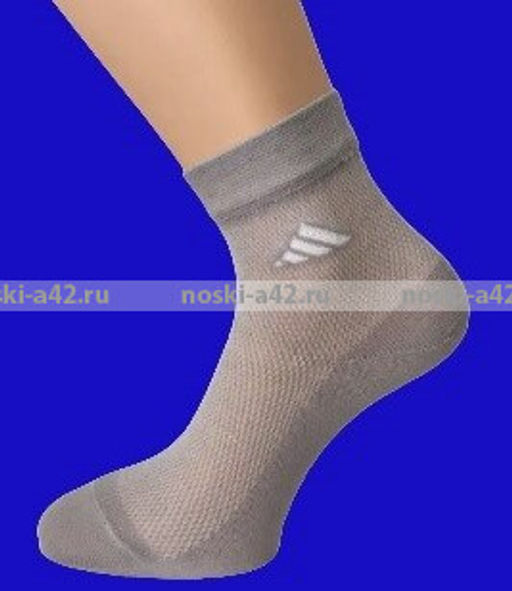 Цена за 5 пар. 5 ПАР- ЮстаТекс носки мужские укороченные спортивные 1с19 сетка АССОРТИ