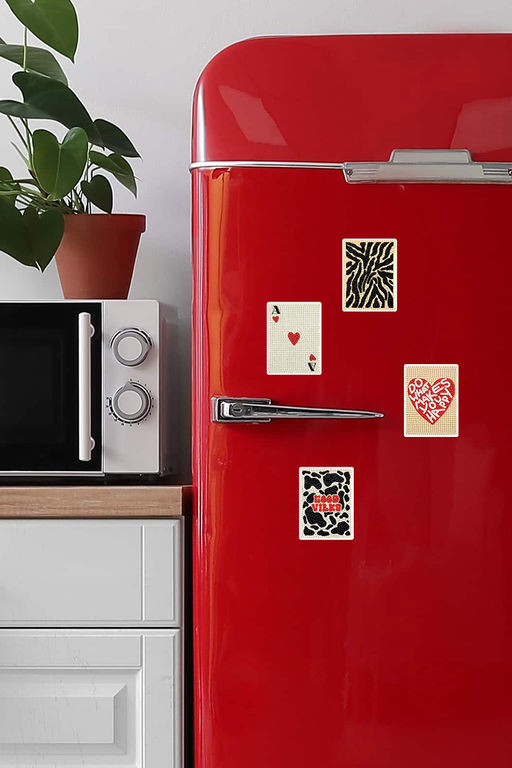 Кристальная (алмазная) мозаика ФРЕЯ ALVM-400 набор магнитов Микс в стиле LOVE 7.5 х 10 см