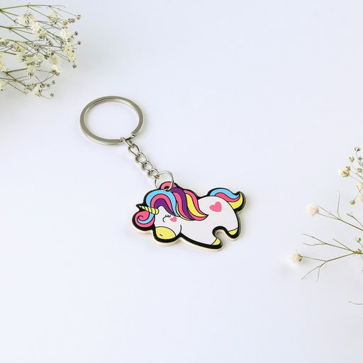 Брелок для ключей, значок, сувенир «Единорог», набор, 8.3×12 см