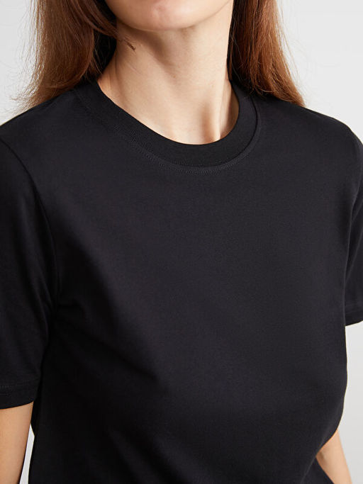 Bisiklet Yaka Kad?n Ti??rt