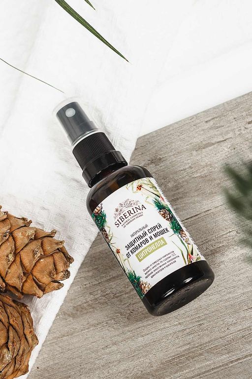 Защитный спрей от комаров и мошек Цитронелла 50 мл - Siberina фото 4